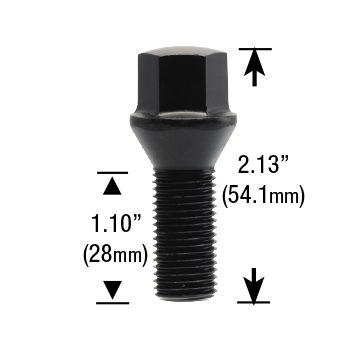 Conical Seat Lug Bolt - White Knight Wheel Accessories